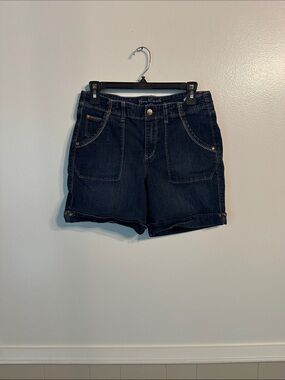 Gloria Vanderbilt Dark Indigo Denim Shorts for Women
